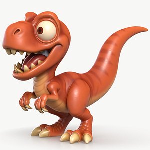 3D Velociraptor Toy 1 model