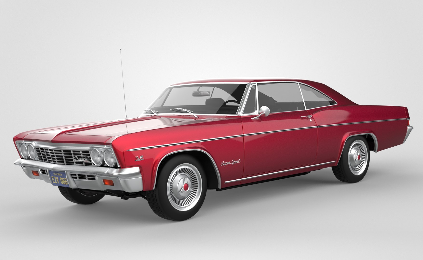 Chevrolet Impala Coupe 1966 3D Model - TurboSquid 2010708