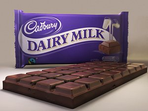 3dsmax chocolate dairy milk