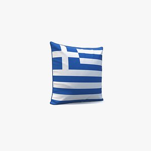 Greece Flag Pillow