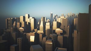 3D model C1 - Skyscrapers - 24 MODELS Low-poly