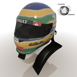 3d bruno senna 2012 helmet