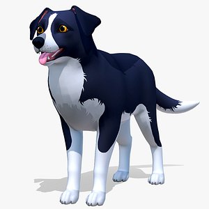 Cartoon Dog - Border Collie