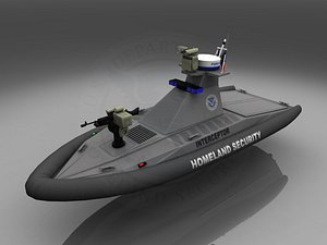 homeland security patrol boat c4d