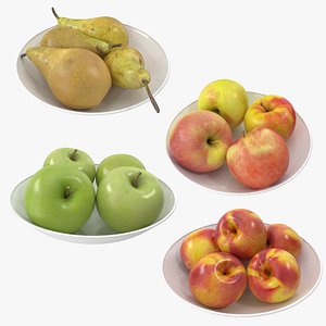 Fruits on a Plate bundle 3D