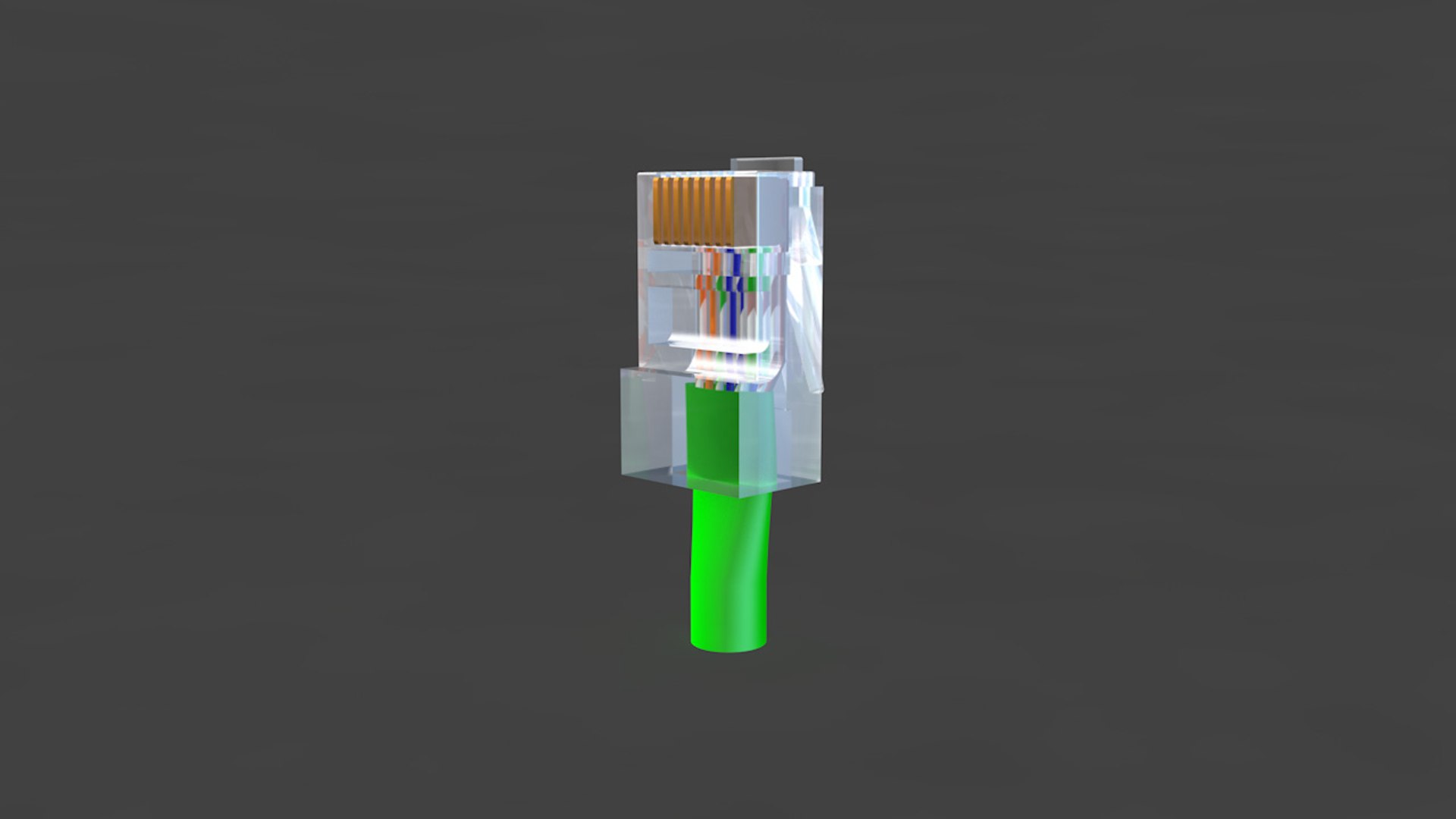 Rj45 Connector 3d 3ds