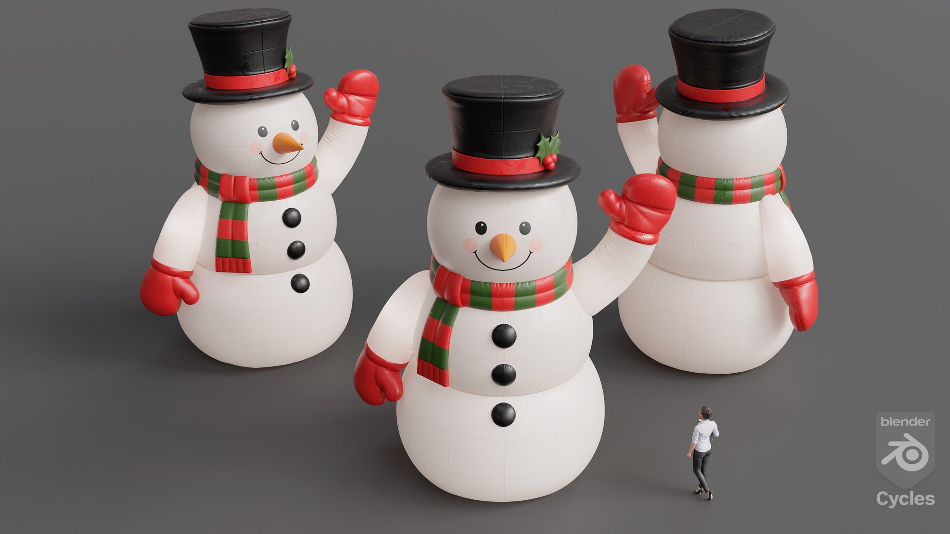 3D Christmas Inflatable Snowman https://p.turbosquid.com/ts-thumb/X2/AOwRom/LX/cyclesrender/png/1789177755/1920x1080/fit_q87/d127b8ce397604d0d7a2409d4e949d756d4276b6/cyclesrender.jpg