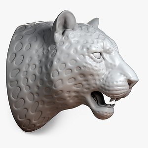 max leopard head sculpture