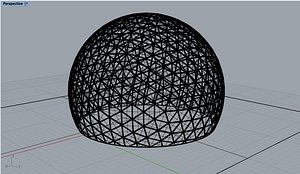3D geodesic dome