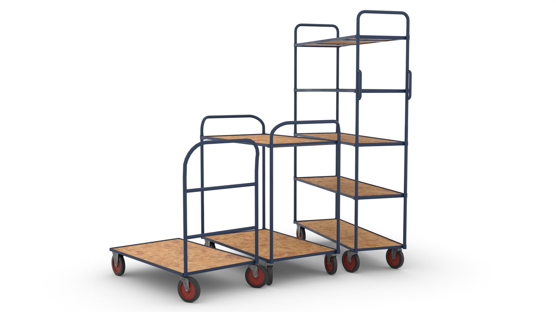 Platform Trolleys 3D Model - TurboSquid 2140213