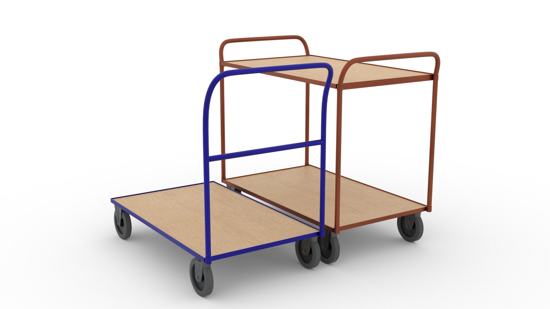 Platform Trolleys 3D Model TurboSquid 2140213