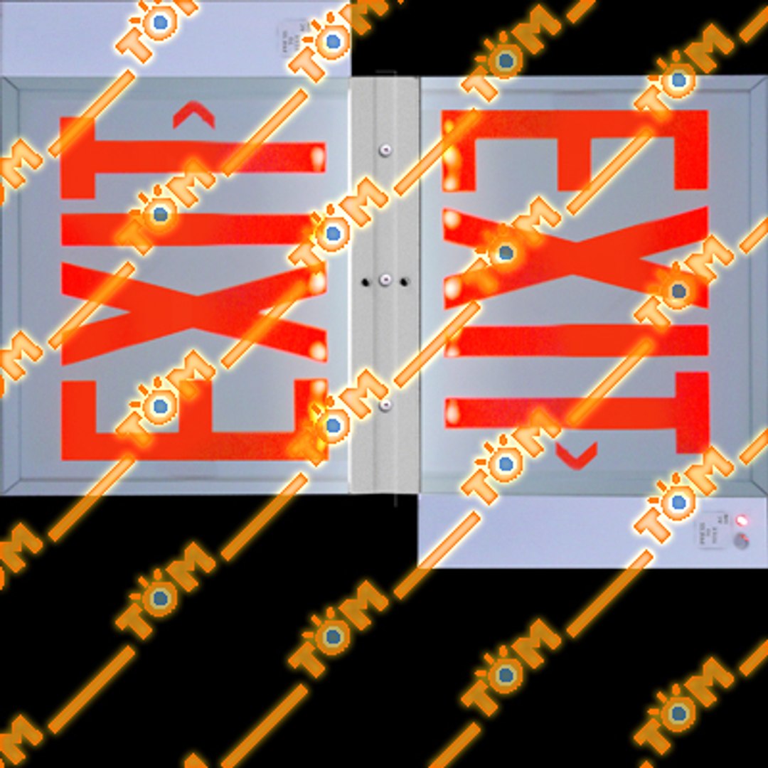 Exit Sign 3d Obj