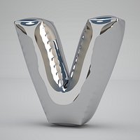 V Balloon Silver