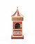 Circus Ticket Booth - Tall Wooden Carnival Kiosk with Striped Roof PBR