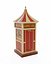 Circus Ticket Booth - Tall Wooden Carnival Kiosk with Striped Roof PBR