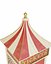 Circus Ticket Booth - Tall Wooden Carnival Kiosk with Striped Roof PBR