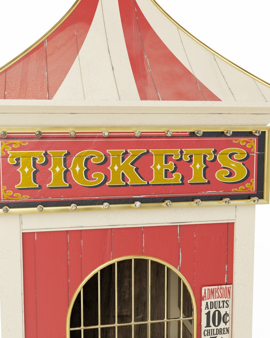 Circus Ticket Booth - Tall Wooden Carnival Kiosk with Striped Roof PBR 3D https://p.turbosquid.com/ts-thumb/X2/LZAM96/zd/06_orsiniticketbooth_06_sign/jpg/1793304583/1920x1080/fit_q87/a7ef9ecf6d979e432b9f194b339a7af3bc664eed/06_orsiniticketbooth_06_sign.jpg