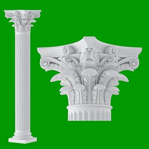 roman column 3D model