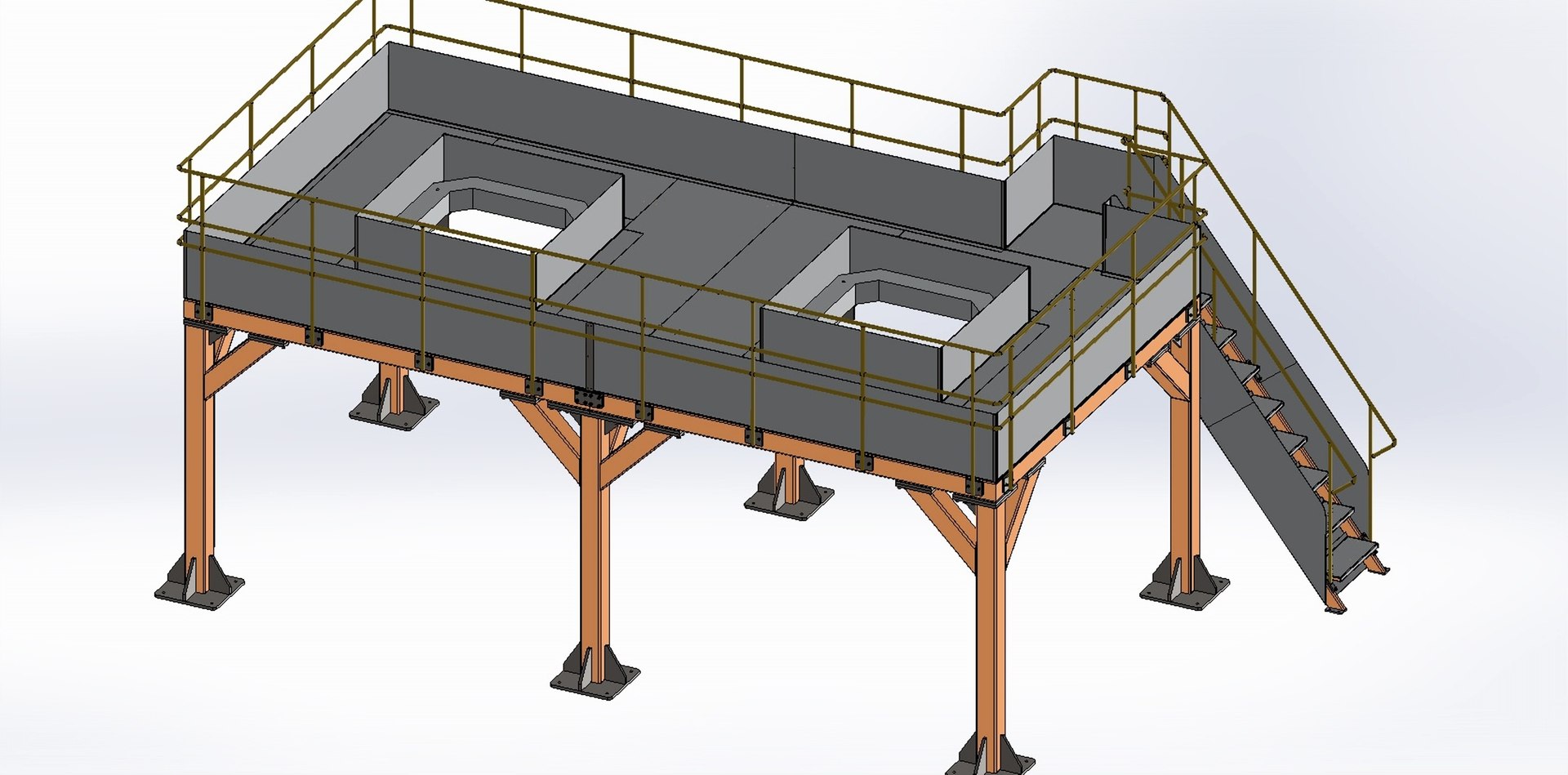 Steel Constructed Platform Model - TurboSquid 2218182