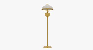 standing oil lamp 3D model