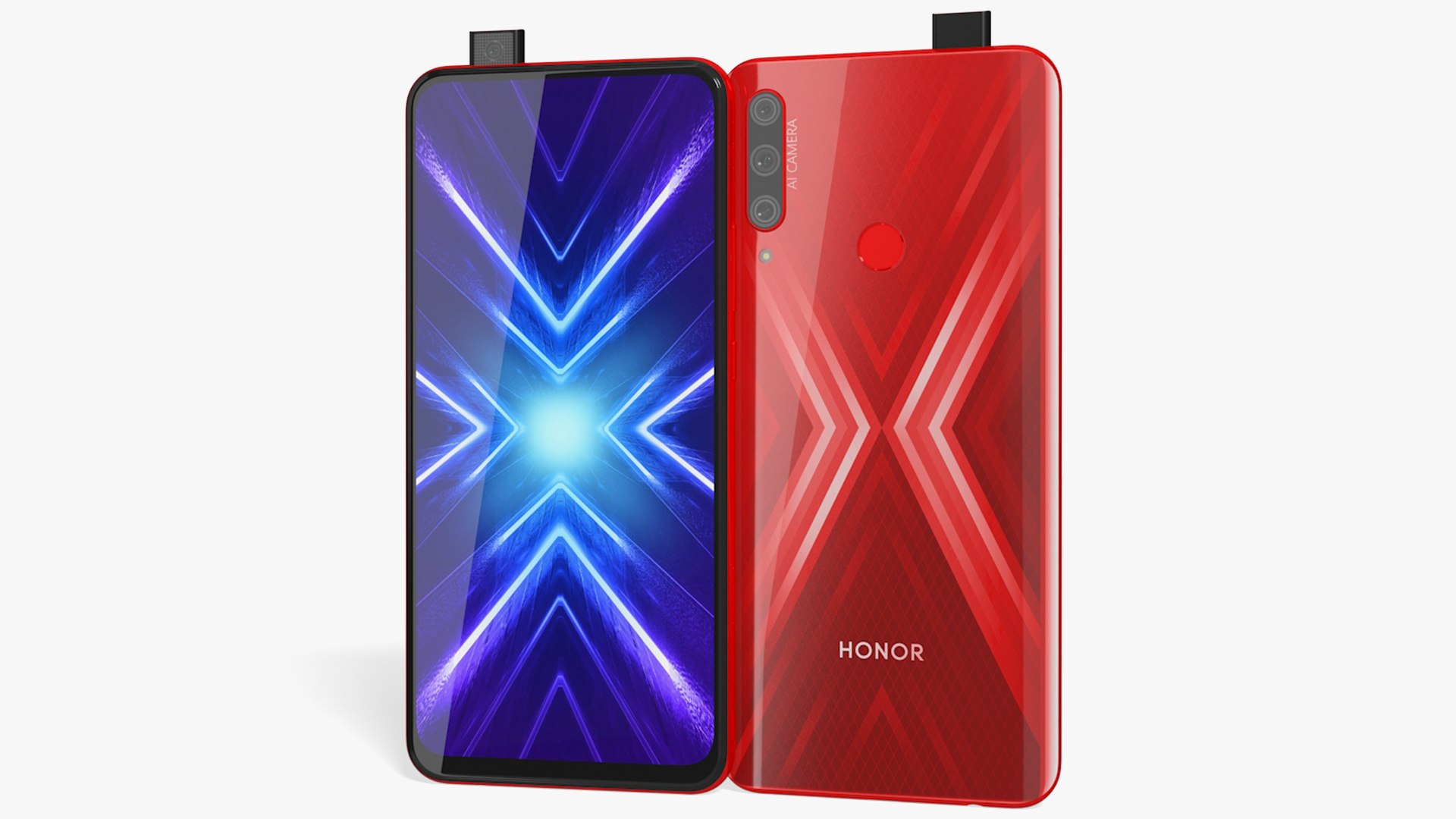 3D realistic honor 9x red model - TurboSquid 1524007