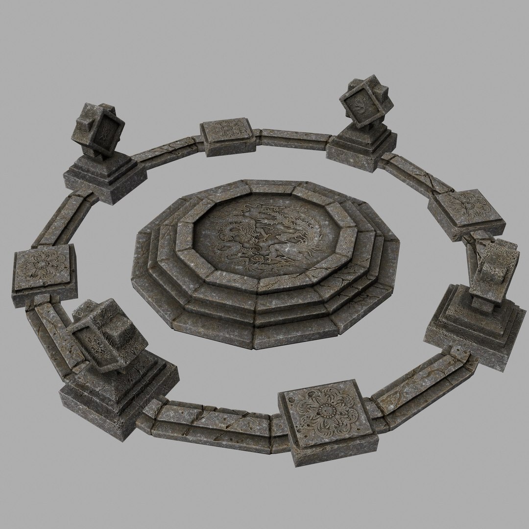 Temple Stone 3D Model - TurboSquid 1203814