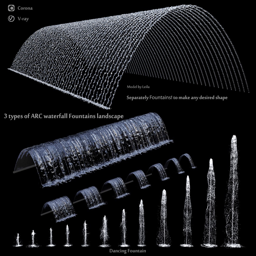 3 Types Of Architectural Waterfall Fountains Water Feature For ...