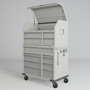 Mobile Tool Chest Combo 3 PBR 3D model