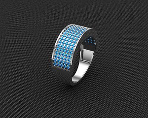 3D ring woman model
