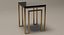 End Table Square Metal/Lacquer 020