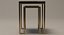 End Table Square Metal/Lacquer 020
