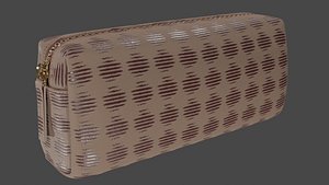 Designer leather pencil case 3D