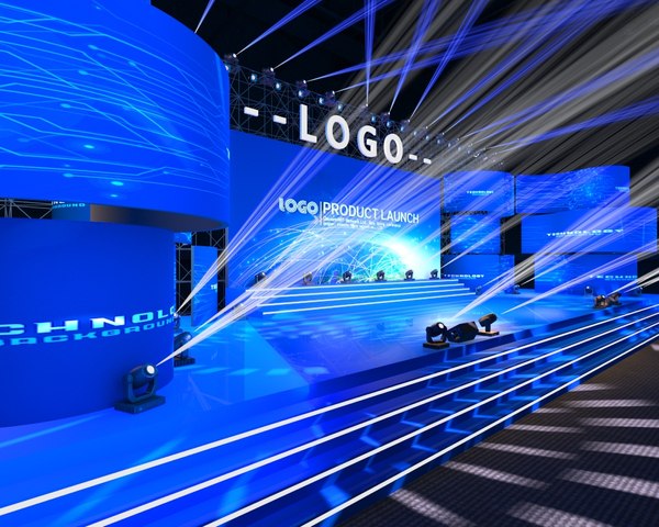 舞台桁架会议厅婚礼表演音乐会派对3d模型