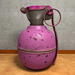 3d fragmentation grenade model
