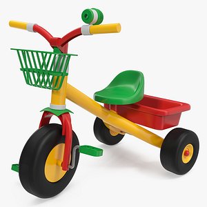 childrens trike tricycle pedal 3D model