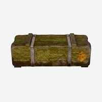 Military Wooden Ammunition Crate