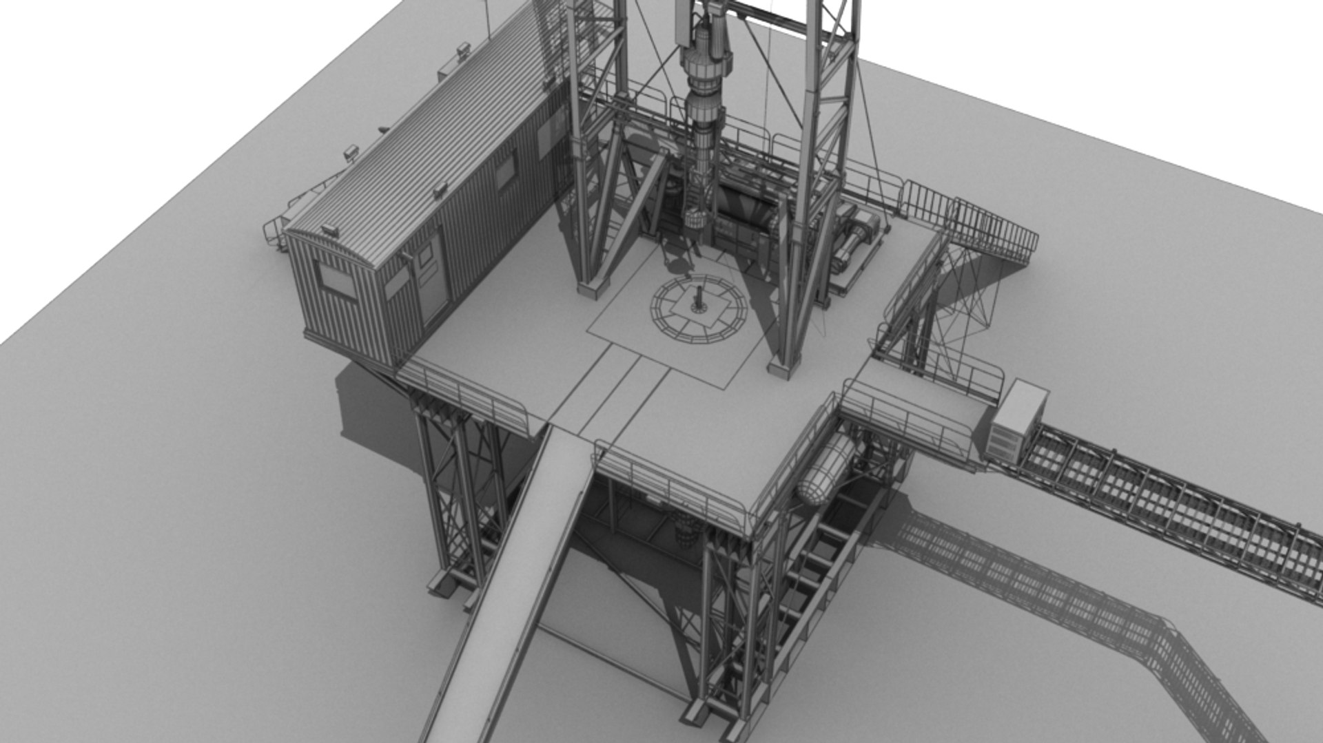 Land rig 3D model - TurboSquid 1288885