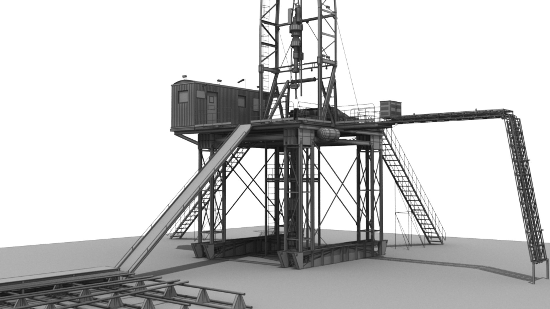 Land rig 3D model - TurboSquid 1288885