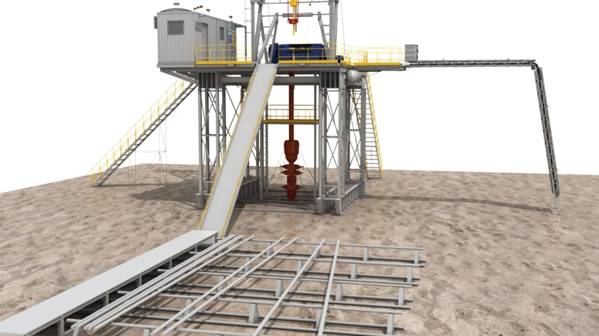 Land rig 3D model - TurboSquid 1288885