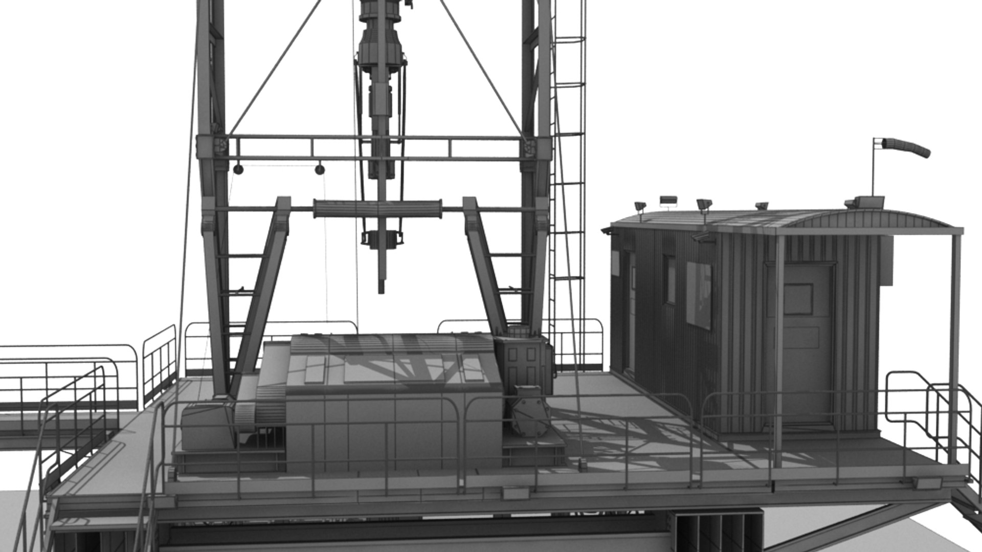 Land rig 3D model - TurboSquid 1288885