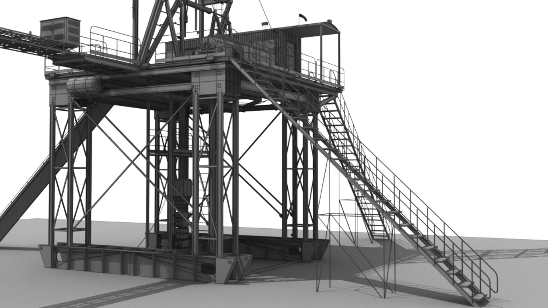 Land rig 3D model - TurboSquid 1288885