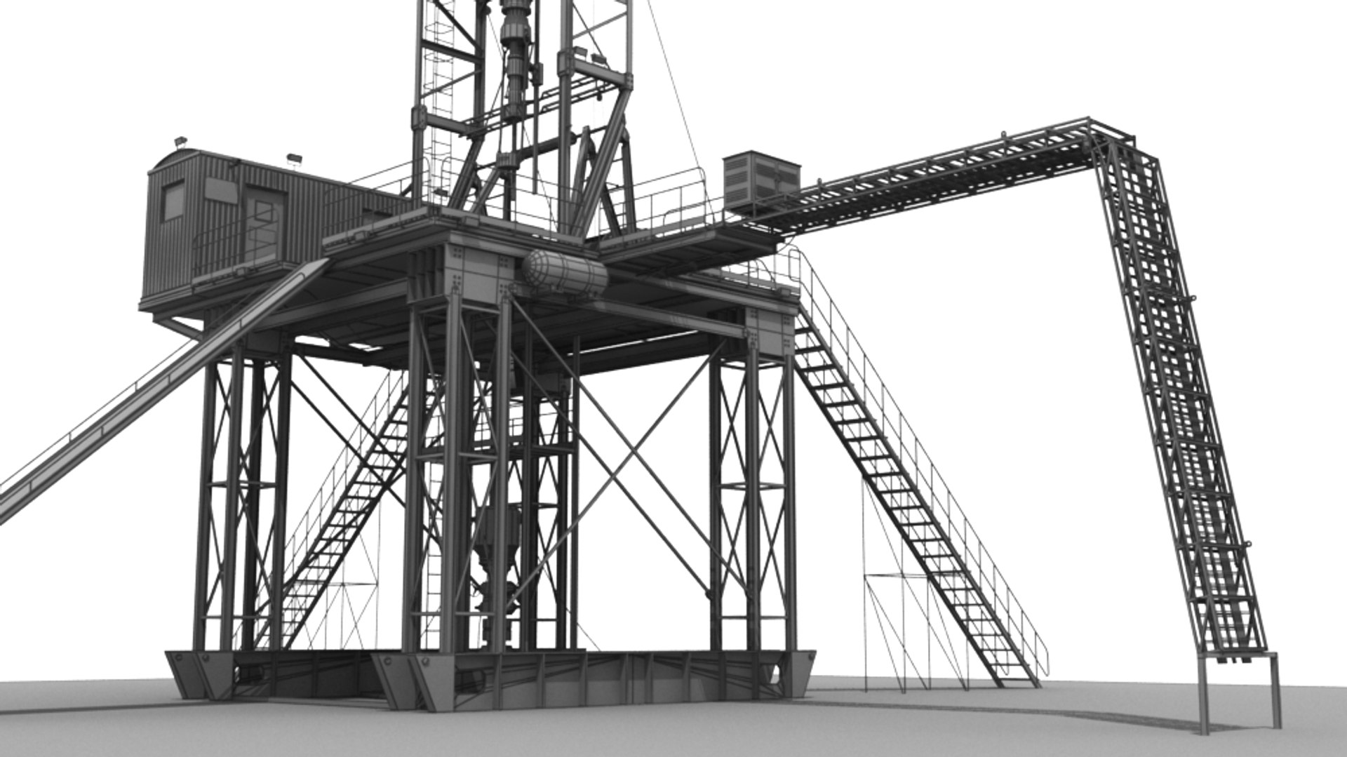 Land rig 3D model - TurboSquid 1288885