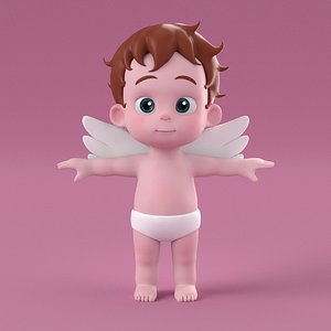 3D model cute cupid