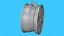 TOFAS JANT WHEEL RIM-6 Spoke Keychain Keyring 3D Printable Model