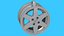 TOFAS JANT WHEEL RIM-6 Spoke Keychain Keyring 3D Printable Model