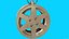 TOFAS JANT WHEEL RIM-6 Spoke Keychain Keyring 3D Printable Model