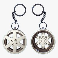 TOFAS JANT WHEEL RIM-6 Spoke Keychain Keyring 3D Printable Model