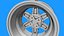 TOFAS JANT WHEEL RIM-6 Spoke Keychain Keyring 3D Printable Model