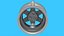 TOFAS JANT WHEEL RIM-6 Spoke Keychain Keyring 3D Printable Model