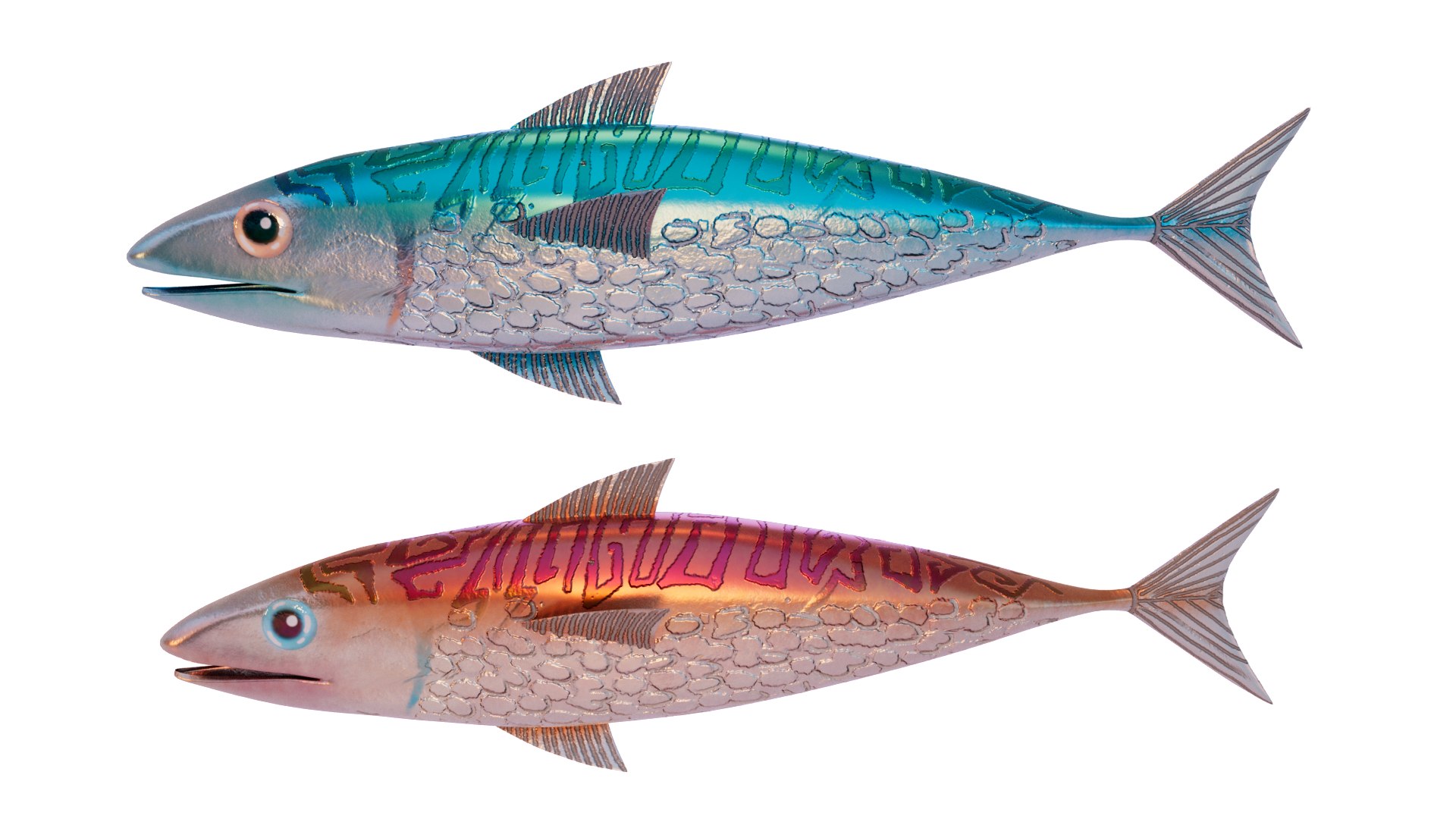 Mackerel Fish Collection 3D Model - TurboSquid 2340244